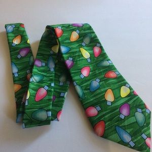 Keith Daniels Christmas lights necktie